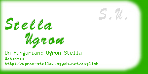 stella ugron business card